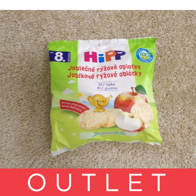 Exp.: 04.07.2024 HIPP BIO Oplatky dětské rýžové jablkové 30g HiPP