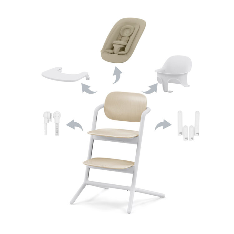 CYBEX Židle jídelní Lemo 4v1 Sand White Gold Cybex