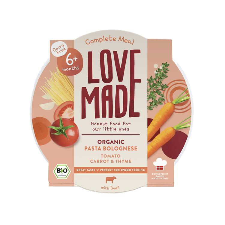 LOVEMADE Těstoviny bolognese pro děti od 6. měsíce