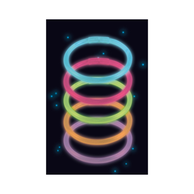 Náramky svítící barevné 10 ks Albi Albi