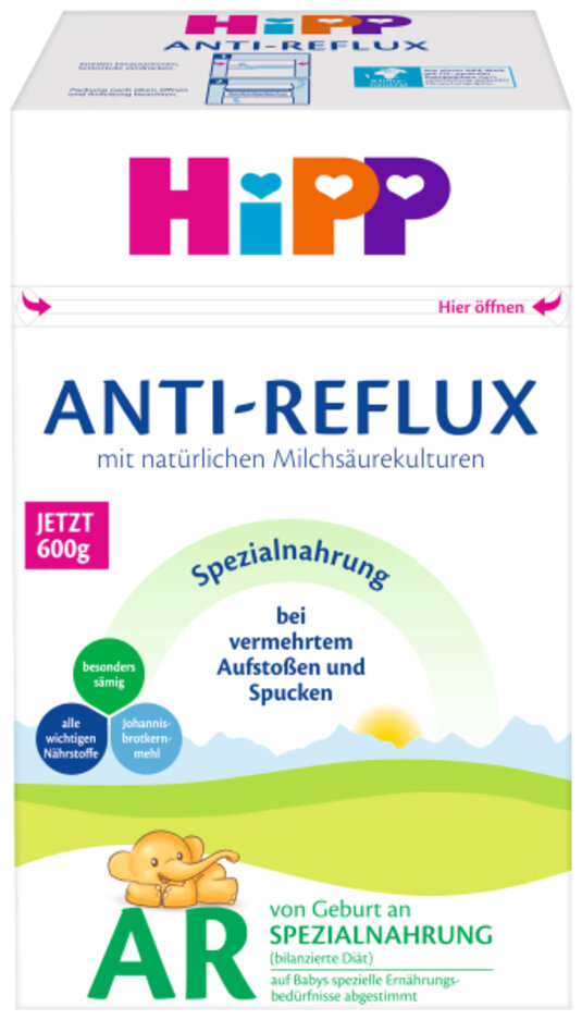 HiPP Anti-Reflux Speciální kojenecká výživa od narození 600 g HiPP