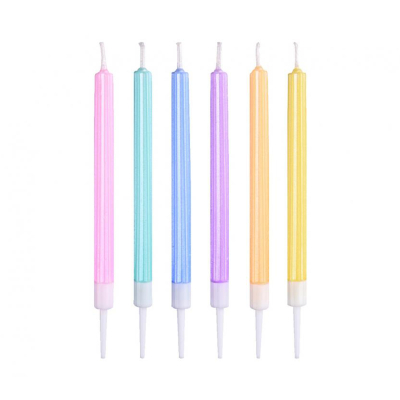 Svíčky dortové pastelové 6 ks Albi Albi