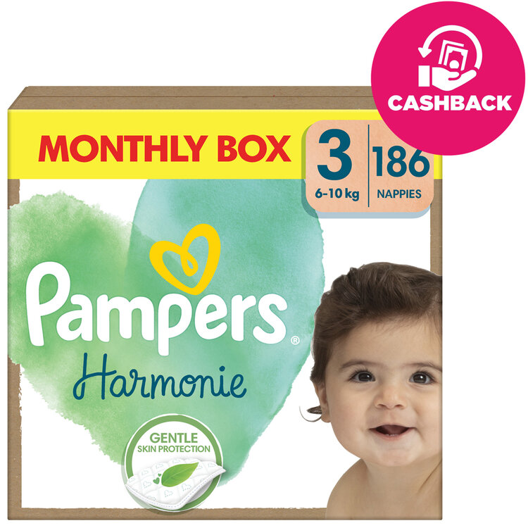 PAMPERS Pleny jednorázové Harmonie Baby vel. 3