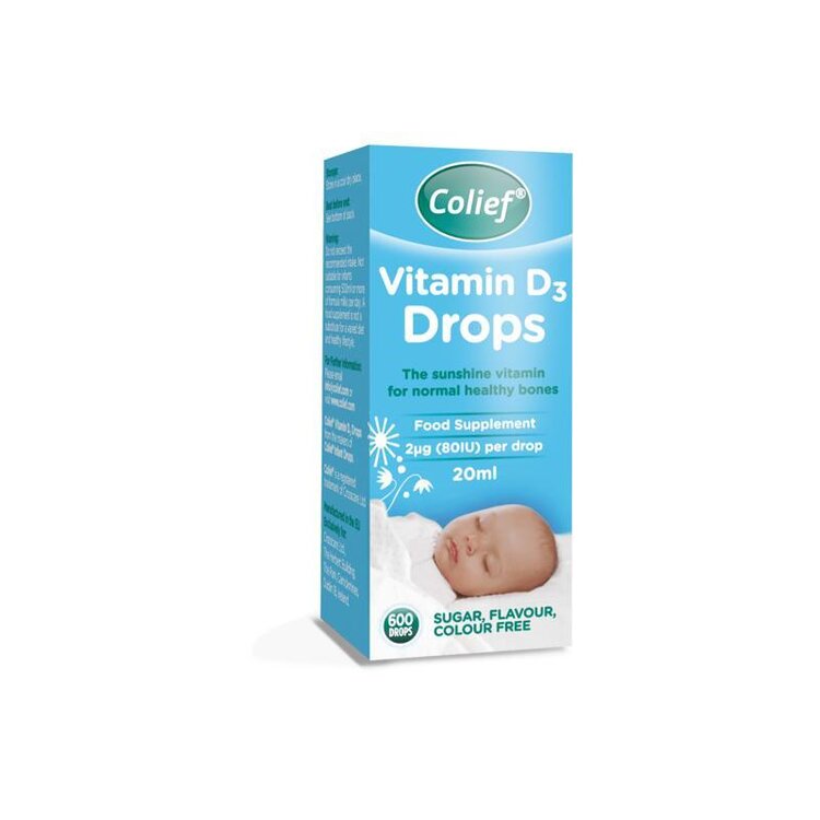 EXPIRACE: 30.04.2024 COLIEF Vitamin D3 kapky pro děti Colief