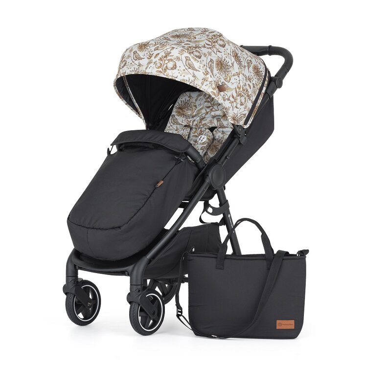 PETITE&MARS Kočárek sportovní Royal2 Black Limited100 Elegant Birds Petite&Mars