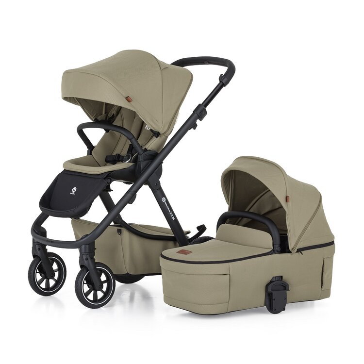 PETITE&MARS Kočárek kombinovaný ICON 2v1 Mossy Green LITE RWS Petite&Mars