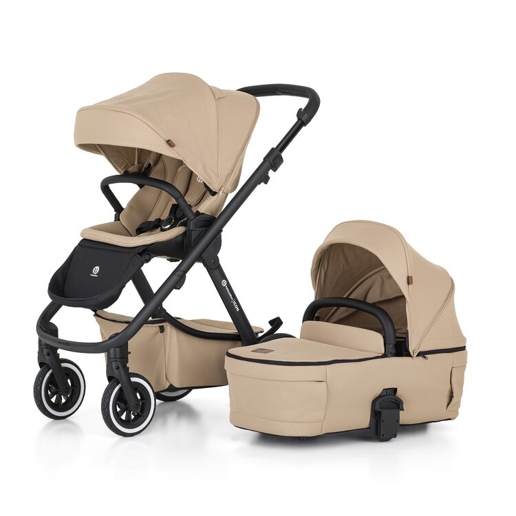 PETITE&MARS Kočárek kombinovaný ICON 2v1 Mocha Beige LITE AIR Petite&Mars