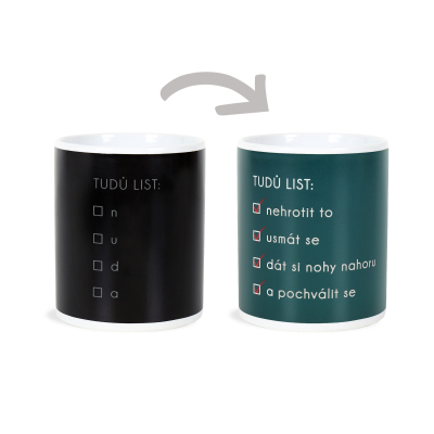 Měnící hrnek - Tudů list Albi Albi