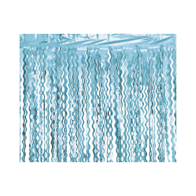 Závěs na dveře modrý vlnitý Albi Albi