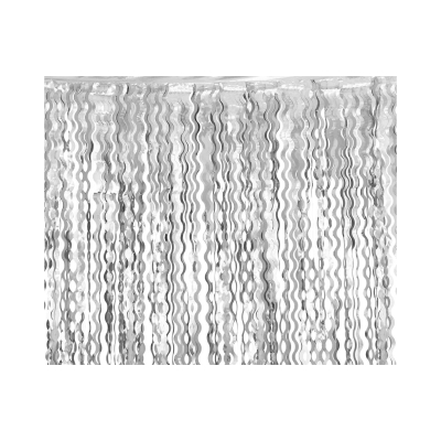 Závěs na dveře stříbrný vlnitý Albi Albi