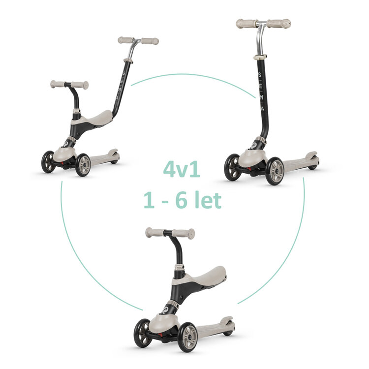 QPLAY Kolobežka Sema Beige