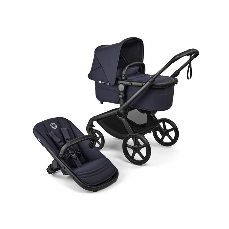 BUGABOO Kočárek kompletní Fox 5 Renew - Black / Deep indigo-Deep indigo Bugaboo