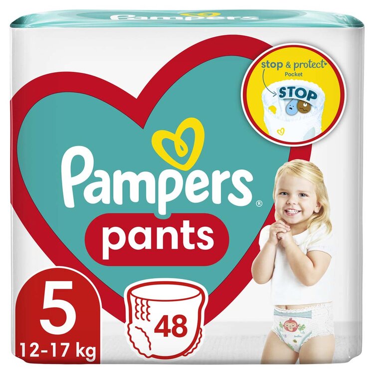 PAMPERS Active Baby Pants Kalhotkové plenky vel. 5 (48 ks plenek) 12-17 kg Pampers