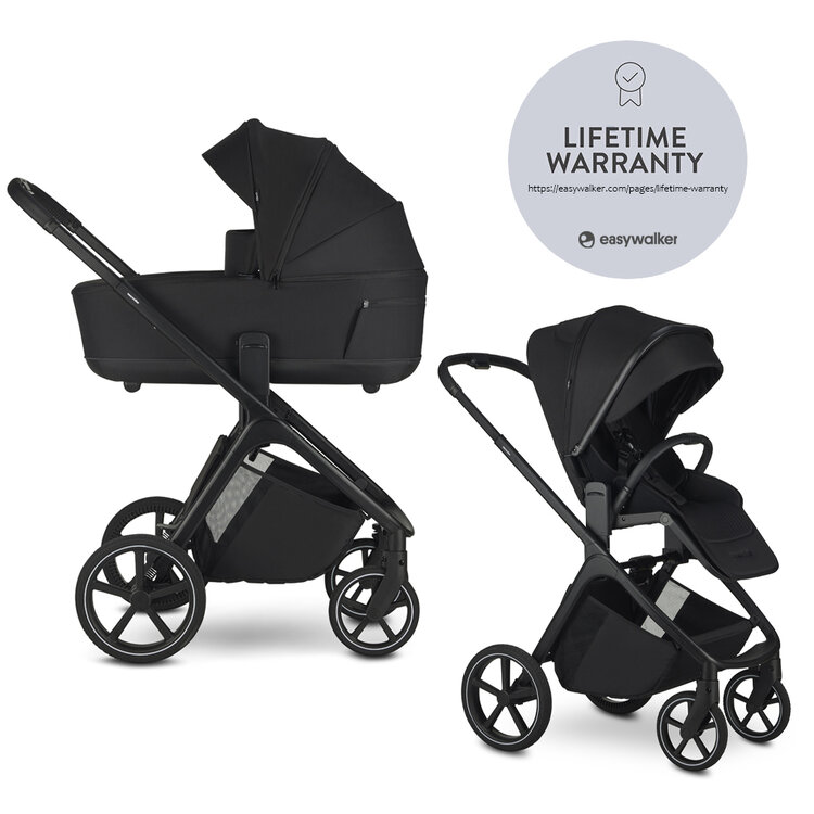 EASYWALKER Kočárek kombinovaný Zoey Pure Black Easywalker