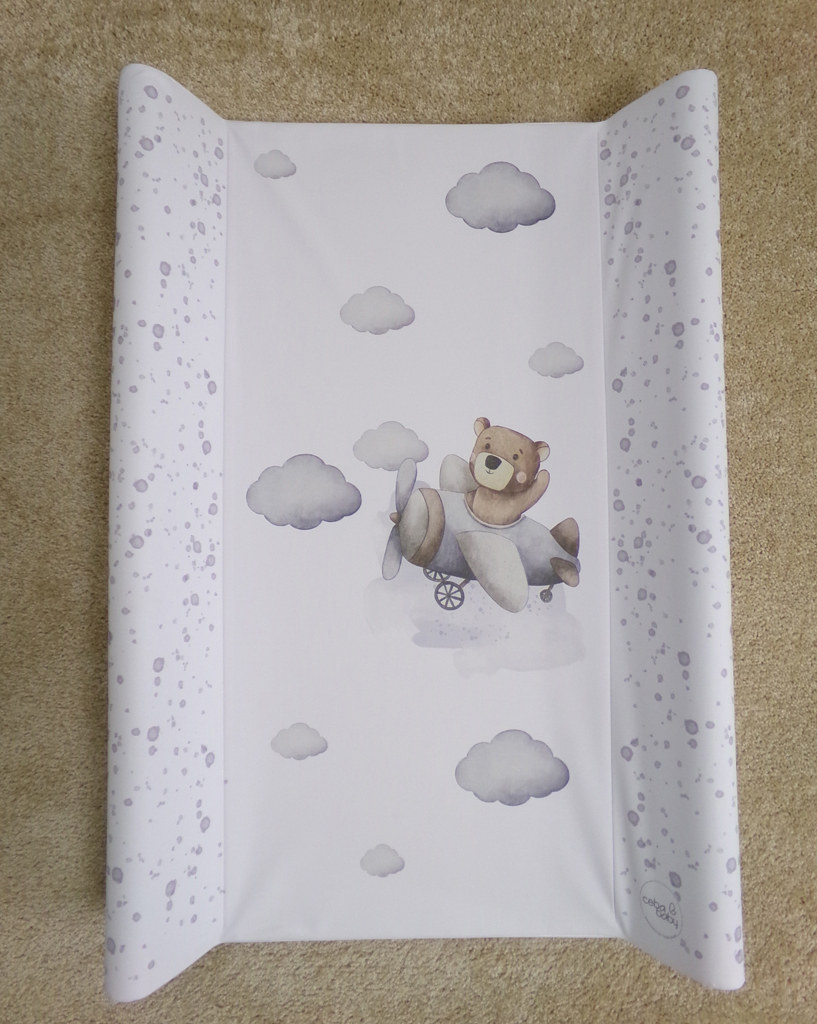 CEBA Podložka přebalovací 2-hranná s pevnou deskou (50x70) Ultra Light Pilot Bear Ceba