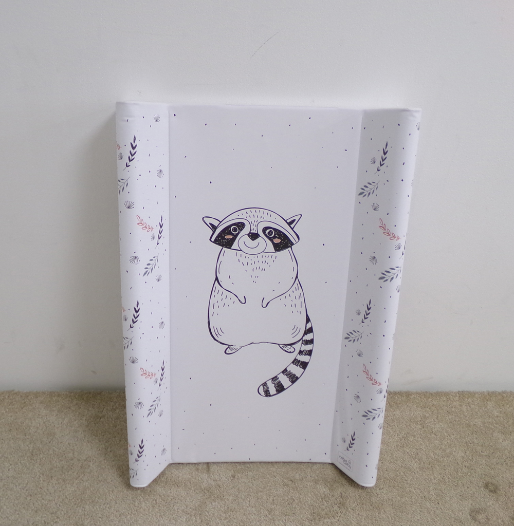CEBA Podložka přebalovací 2-hranná s pevnou deskou (50x70) Comfort Raccoon Ceba