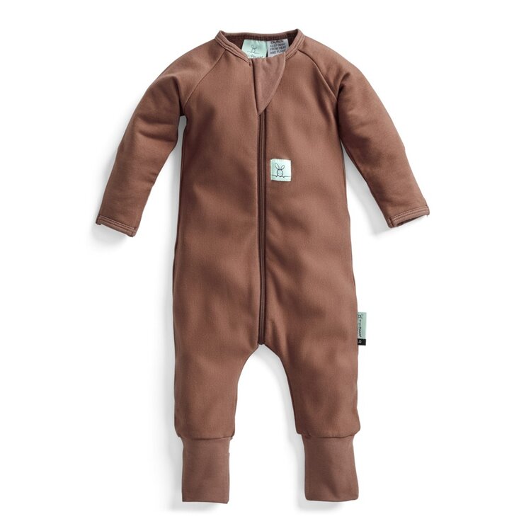 ERGOPOUCH Overal na spaní organická bavlna Layers Cocoa 3-6 m