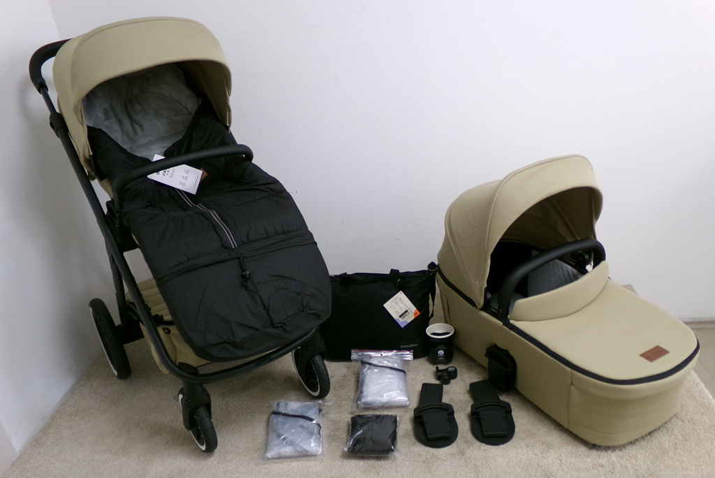 PETITE&MARS Kočárek kombinovaný ICON 2v1 Mocha Beige XXL AIR Petite&Mars