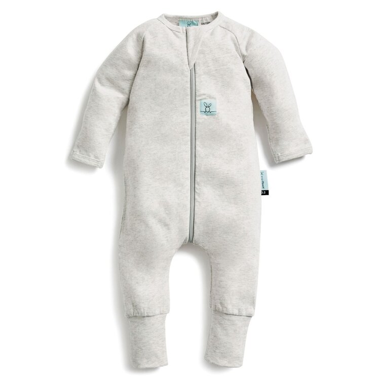 ERGOPOUCH Overal na spaní organická bavlna Layers Grey Marle 3-6 m
