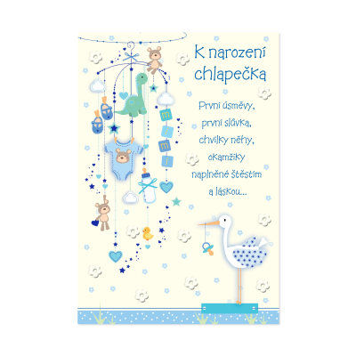 Přání k narození kluka Albi Albi