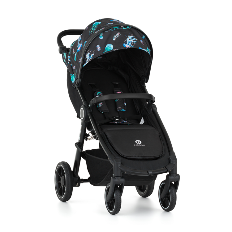 PETITE&MARS Kočárek sportovní Street2 RWS Black Limited 100 Jellyfish Petite&Mars