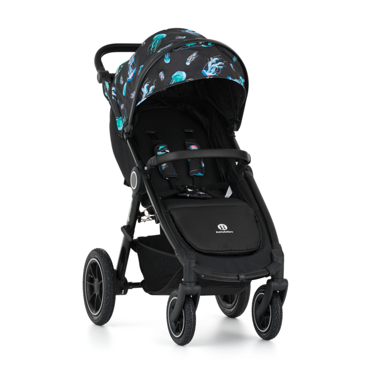 PETITE&MARS Kočárek sportovní Street2 Air Black Limited 100 Jellyfish Petite&Mars
