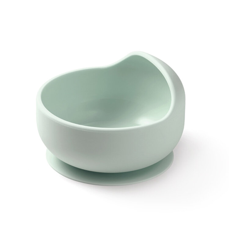 BABYONO Miska silikonová s přísavkou - sage 6m+ BabyOno
