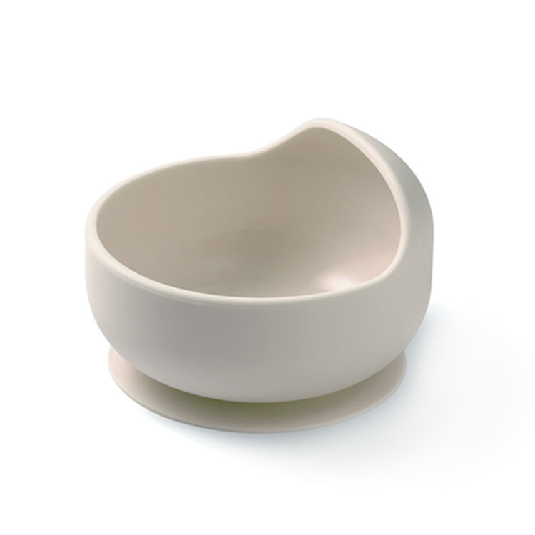 BABYONO Miska silikonová s přísavkou - beige 6m+ BabyOno