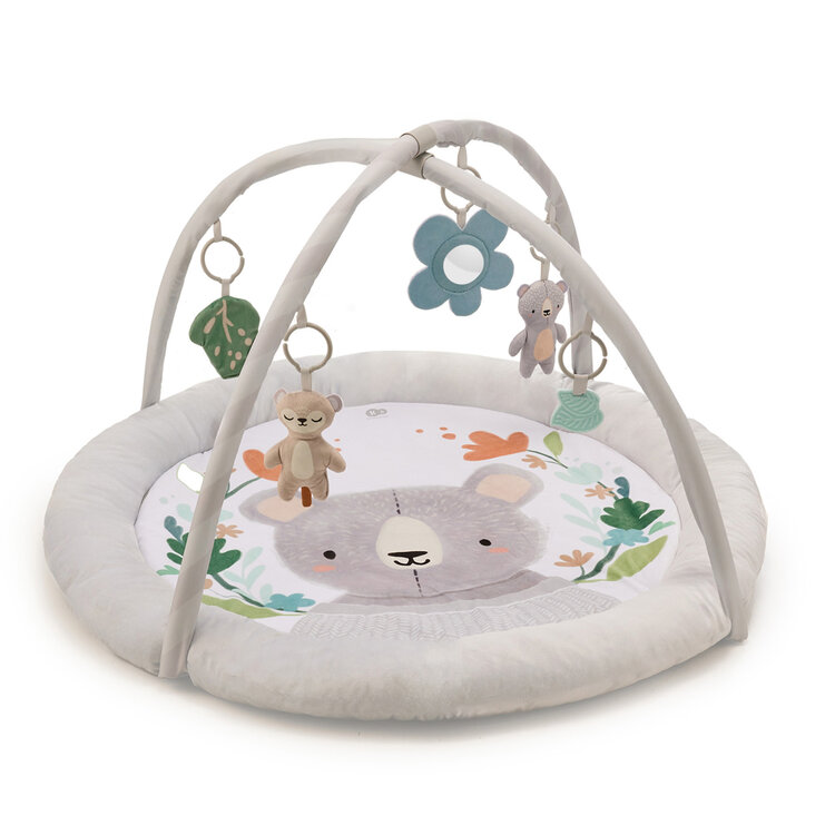 KINDERKRAFT Deka hrací s hrazdičkou Cozyplay Light Grey Kinderkraft
