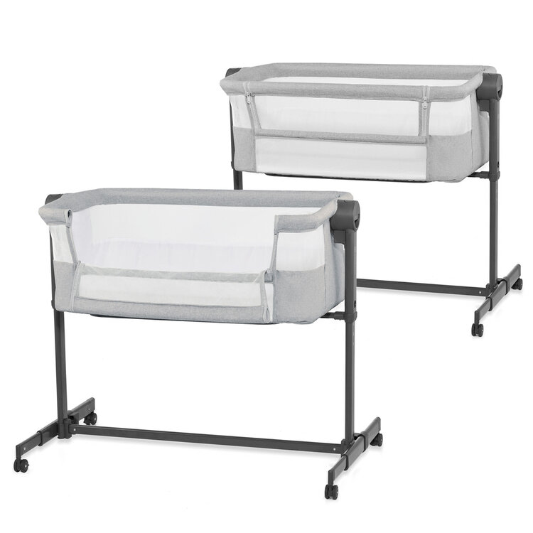 KINDERKRAFT Postýlka dětská polohovatelná Neste Up2 Light Grey Kinderkraft