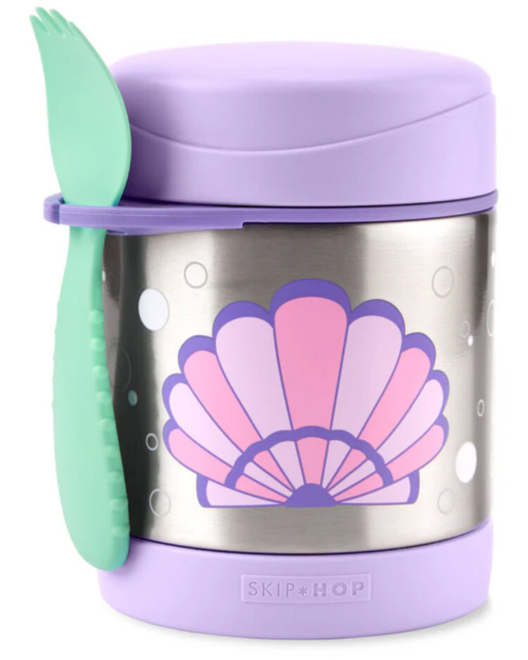 SKIP HOP Spark Style Termoska na jídlo se lžičkou/vidličkou Mušle 325 ml