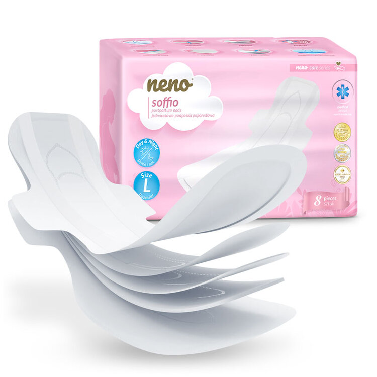 NENO Vložky poporodní s křidélky Soffio 8 ks NENO
