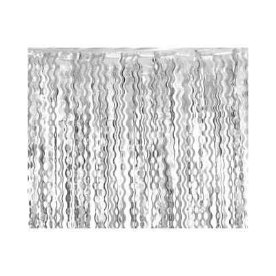 Závěs na dveře stříbrný vlnitý Albi Albi