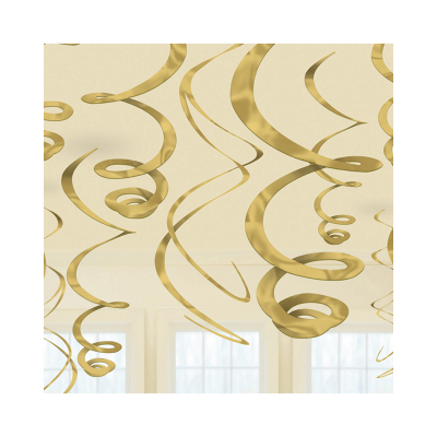 Závěsné spirály zlaté 12 ks Albi Albi