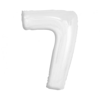 Balónek fóliový 92 cm bílý číslo 7 Albi Albi