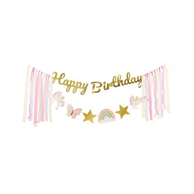 Banner Happy Birthday jednorožci Albi Albi