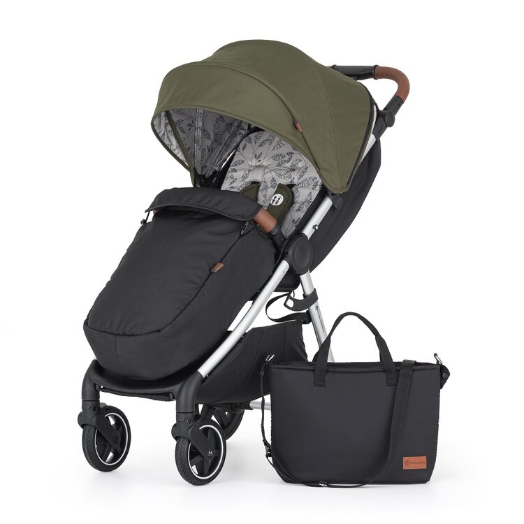 PETITE&MARS Kočárek sportovní Royal3 Silver Mature Olive Petite&Mars