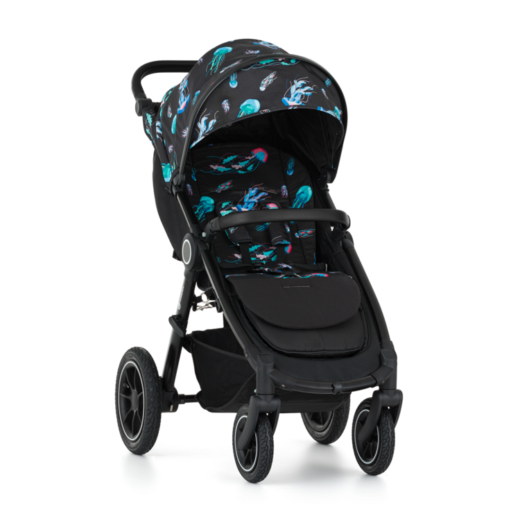PETITE&MARS Kočárek sportovní Street2 Air Black Limited 100 Jellyfish Complete Petite&Mars