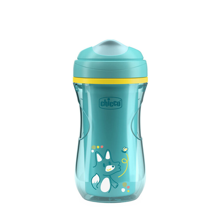 CHICCO Hrneček Active s tvrdým náustkem teal