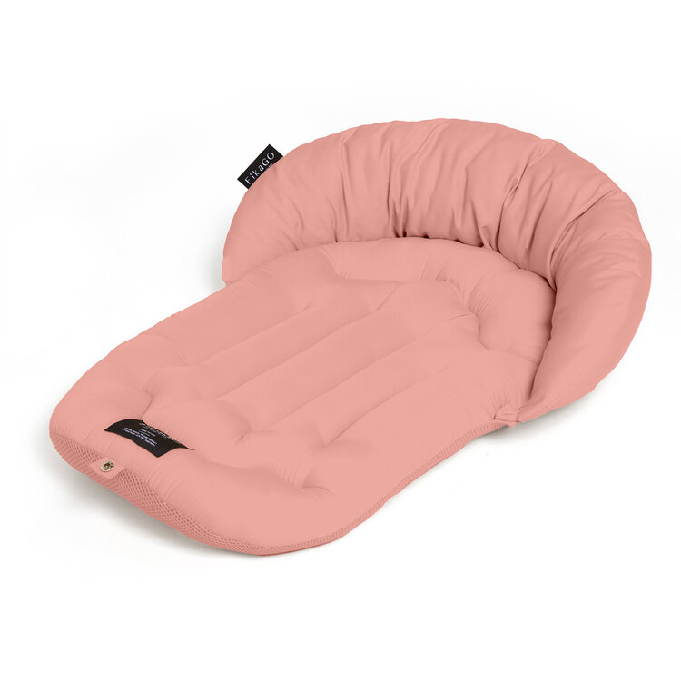 FIKAGO Měkká podložka s polštářkem Mushroom Pink L FIKAGO