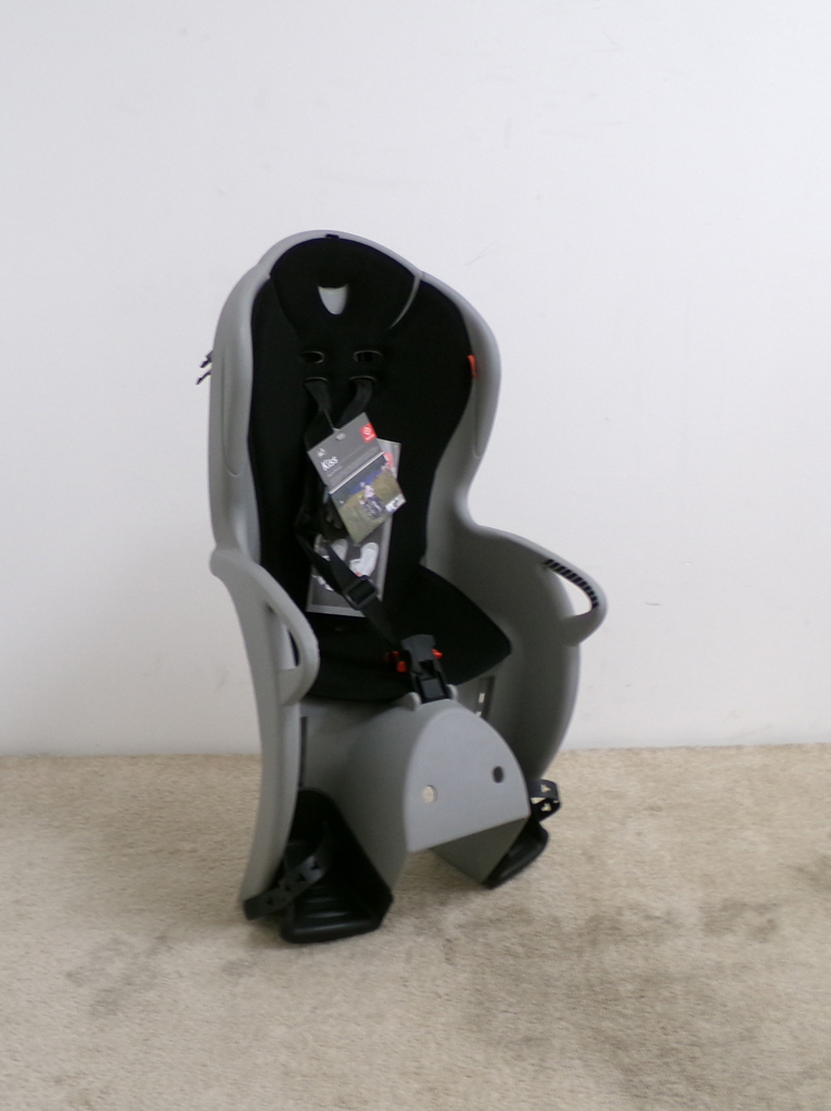 HAMAX Cyklosedačka se zámkem Kiss Medium Grey/Light Grey Hamax