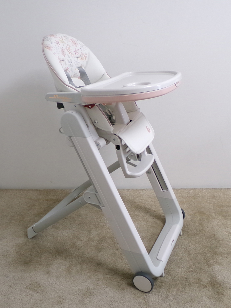 PEG PÉREGO Židlička jídelní Siesta Follow Me Aquarelle 2022 +hrazda zdarma Peg Perego