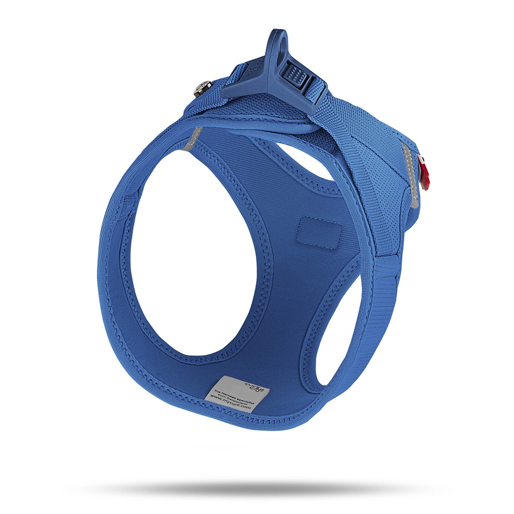 CURLI Postroj pro psy se sponou Air-Mesh Blue 3XS
