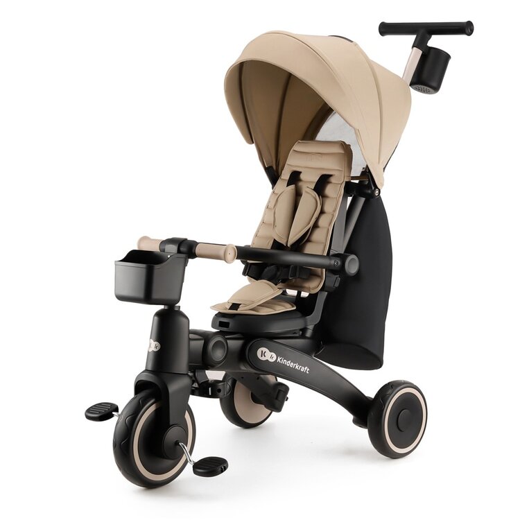 KINDERKRAFT Dětská tříkolka Jazz 2 Beige Kinderkraft