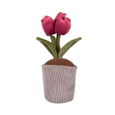 Maxi plyšová květina - Vínové tulipány Albi Albi