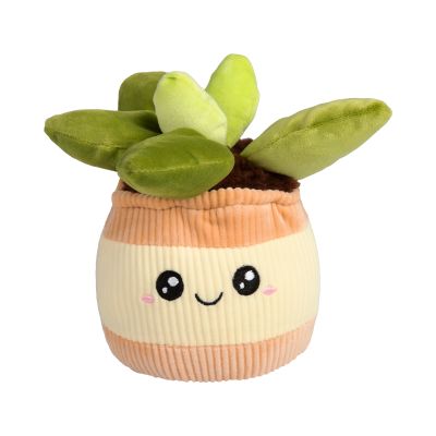 Velká plyšová květina - Béžový květináč Albi Albi