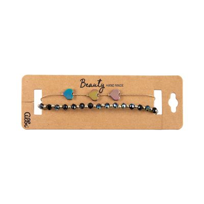 Náramky - 3 metalická srdce Albi Albi