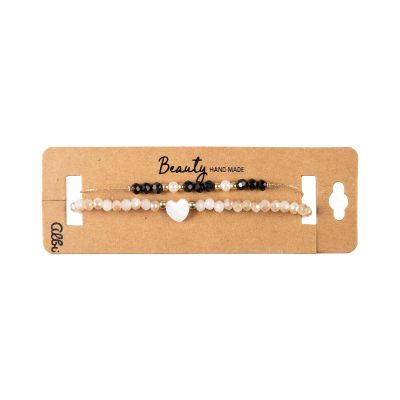 Náramky - Bílé srdíčko Albi Albi