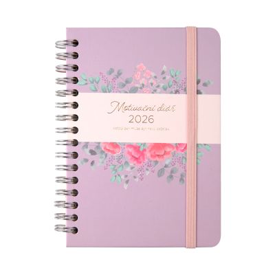 Fialový motivační diář A6 Albi Albi