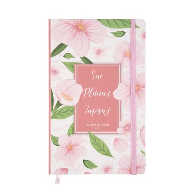 Růžový motivační diář Albi Albi